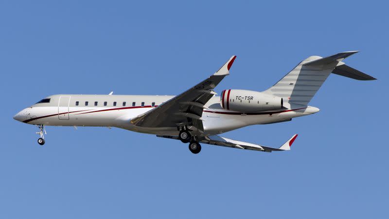 TC-TSR, a private jet which was used during the escape of ousted Nissan chairman Ghosn from Japan to Lebanon through Turkey