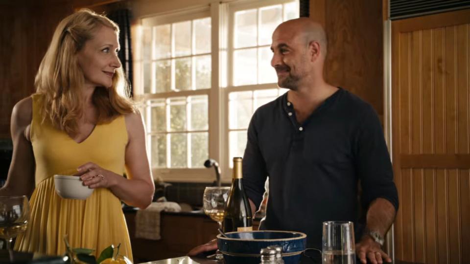 Patricia Clarkson and Stanley Tucci in "Easy A."