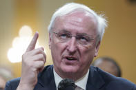 Jeffrey Rosen, former acting Attorney General, testifies as the House select committee investigating the Jan. 6 attack on the U.S. Capitol continues to reveal its findings of a year-long investigation, at the Capitol in Washington, Thursday, June 23, 2022. (AP Photo/Jacquelyn Martin)