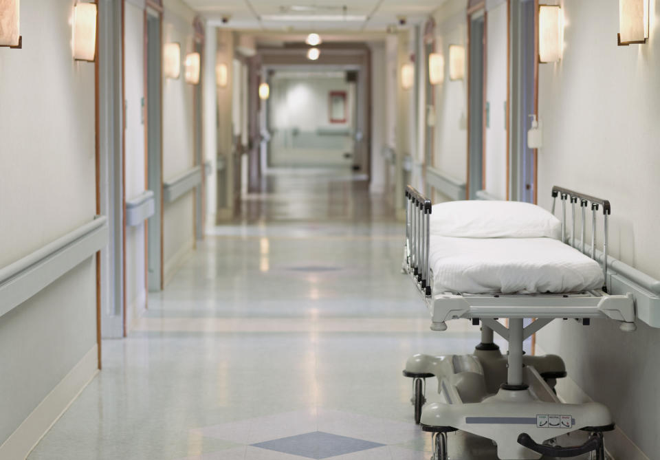 empty hallway in the hospital