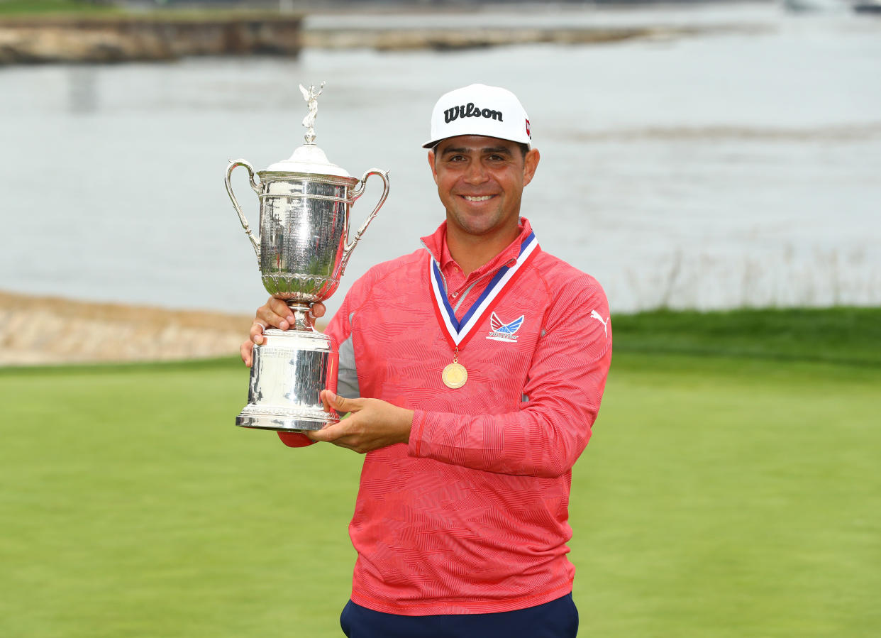Gary Woodland won the U.S. Open, but he had some help. (Reuters)