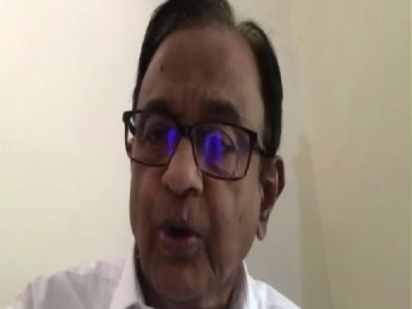 Congress leader P Chidambaram speaking to ANI on Tuesday. (Photo/ANI)