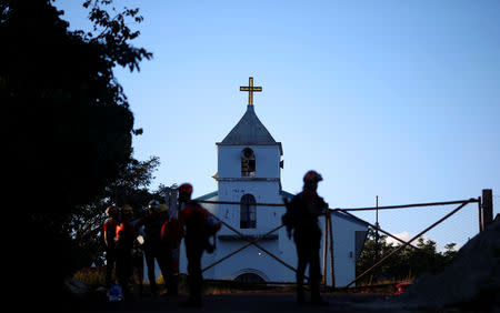 Members of a rescue team are seen before a search for victims after a tailings dam owned by Brazilian mining company Vale SA collapsed, in Brumadinho, Brazil January 28, 2019. REUTERS/Adriano Machado