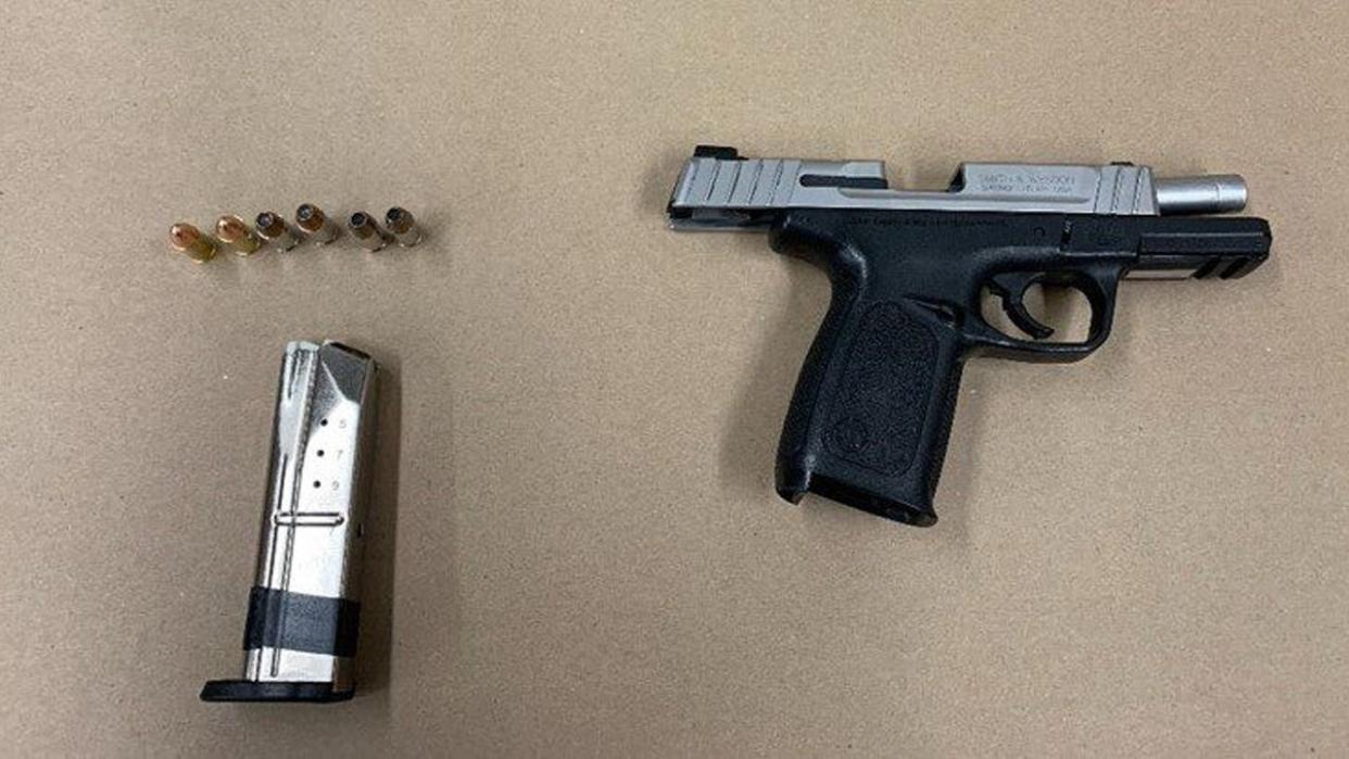 <div>Handgun and ammunition seized by Seattle Police.</div>