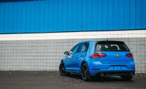 <p>A Rabbit badge, a gloss-black spoiler, black mirror housings, and model-specific black wheels are subtle exterior amendments to the standard Golf GTI package. The Rabbit Edition also offers two exclusive paint color options, Urano Grey and Cornflower Blue.</p>