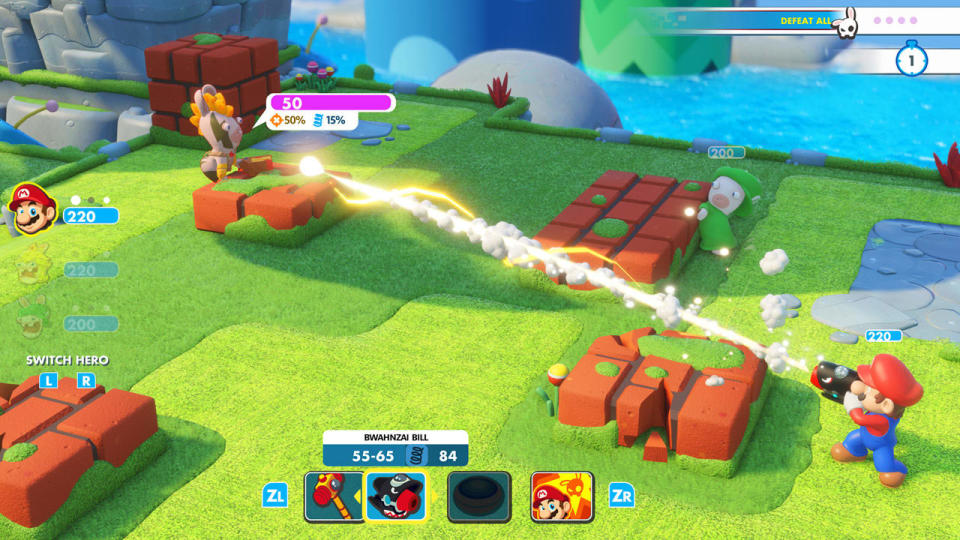 Anything can happen in the Mushroom Kingdom when the Rabbids get involved. (Photo: Ubisoft)