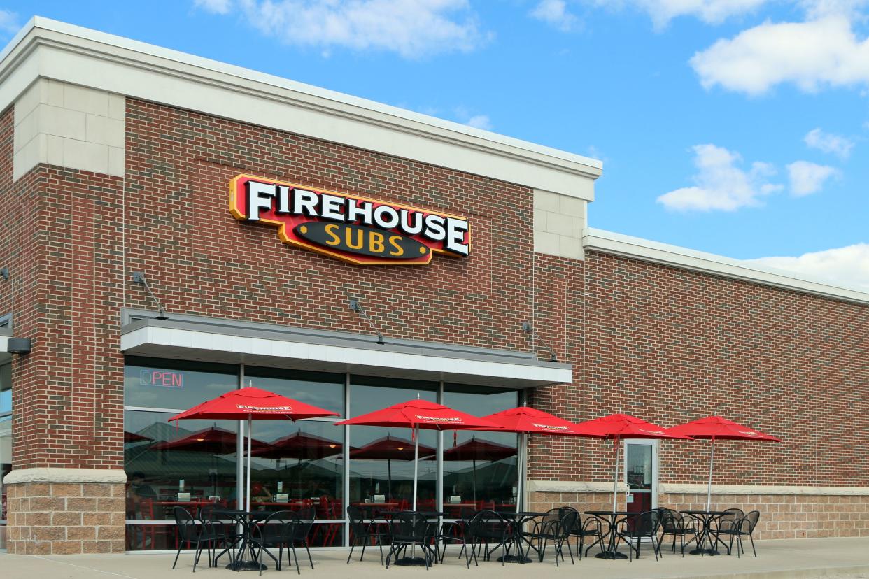 Lexington, Kentucky-December 30, 2017:  Firehouse Subs is a chain of fast casual restaurants started by 2 former firemen.  They have over 1100 branches throughout the USA, Puerto Rico, Canada and Mexico.