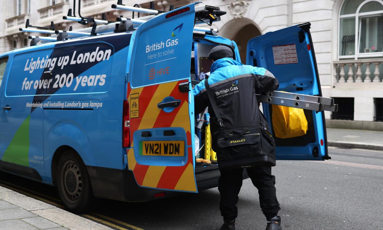 <span>The easing of British Gas profits has led to lower earnings for its owner, Centrica.</span><span>Photograph: Neil Hall/EPA</span>