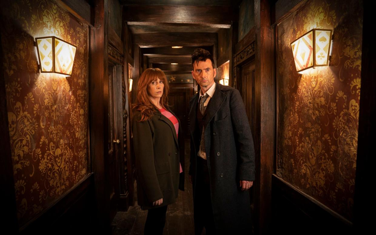 David Tennant and Catherine Tate in The Giggle