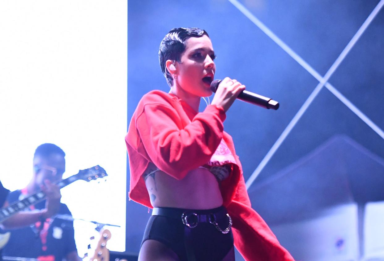 <p>Halsey performs in early 2020</p> (Getty Images for BudX)