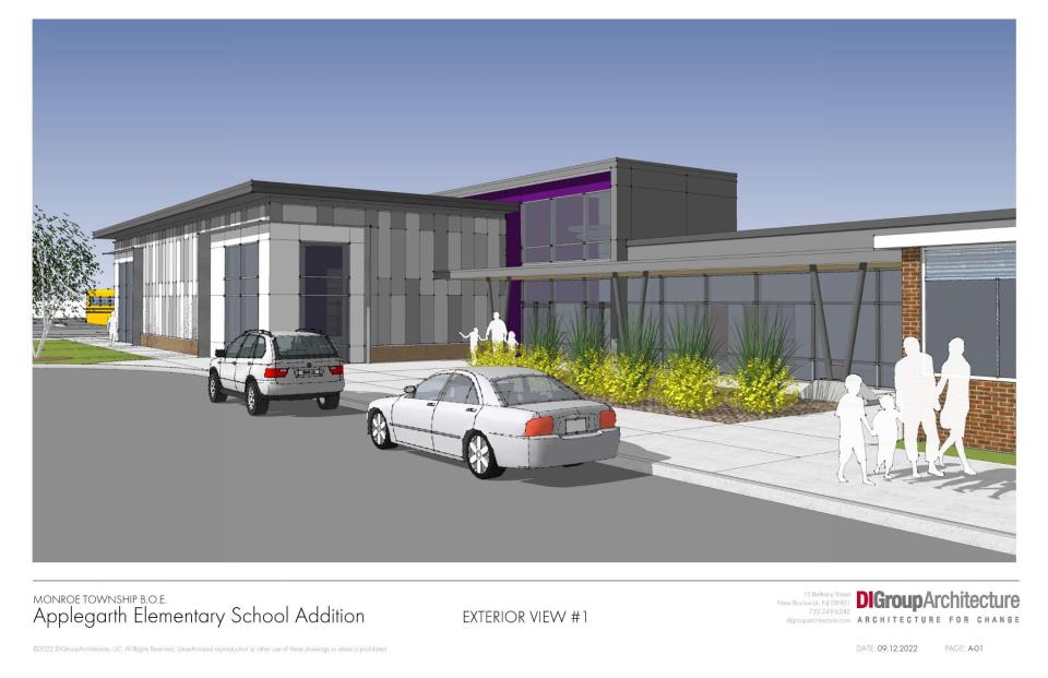 Rendering of work at Applegarth Elementary School