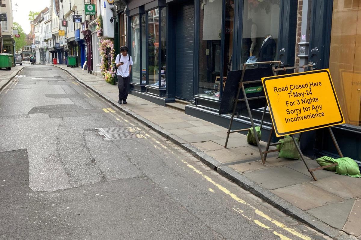 Low Petergate close to York Minster in York city centre is set to close overnight for three nights <i>(Image: Haydn Lewis)</i>