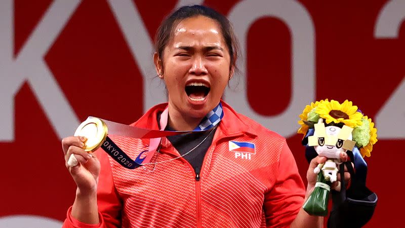 Weightlifting - Women's 55kg - Medal Ceremony