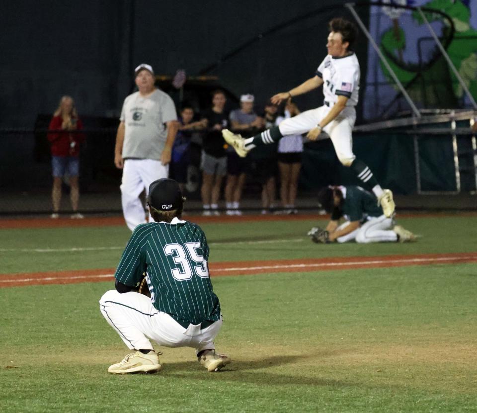 Manchester-Essex walks off for the win over Abington at Fraser Field in Lynn on Tuesday, June 14, 2022.