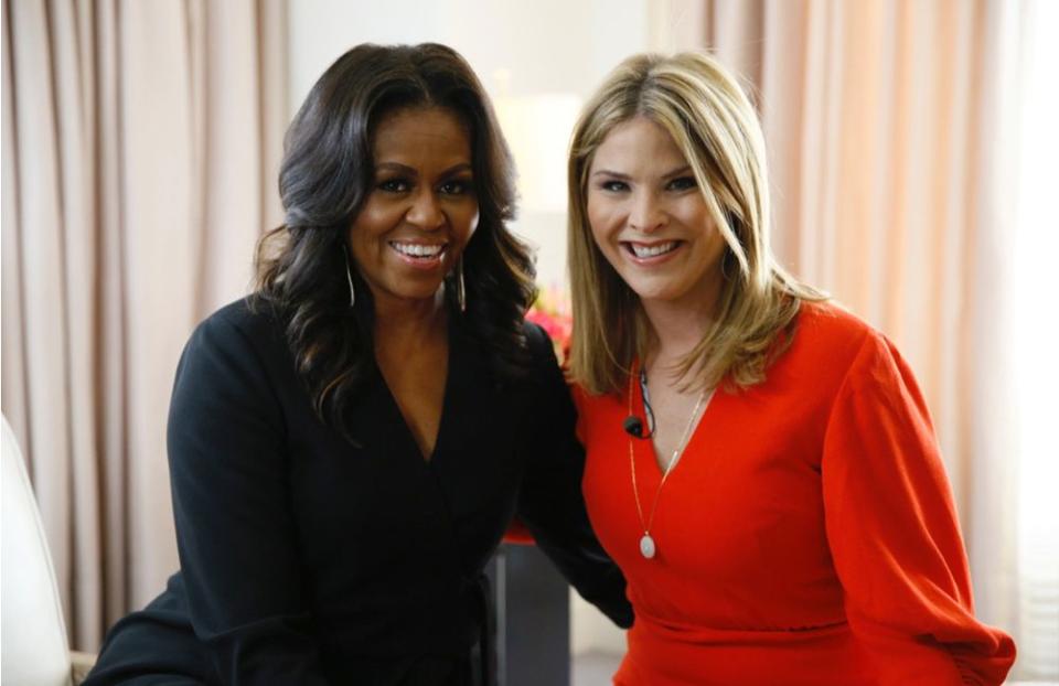 Michelle Obama and Jenna Bush Hager