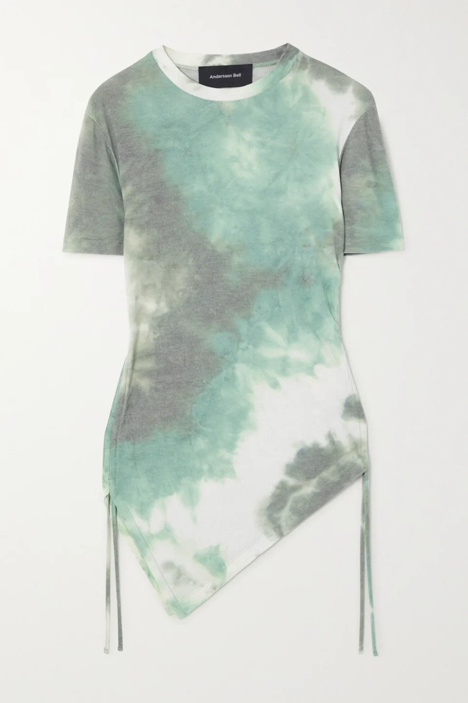 Andersson Bell Cindy Asymmetric Tie-dyed Modal-blend T-shirt