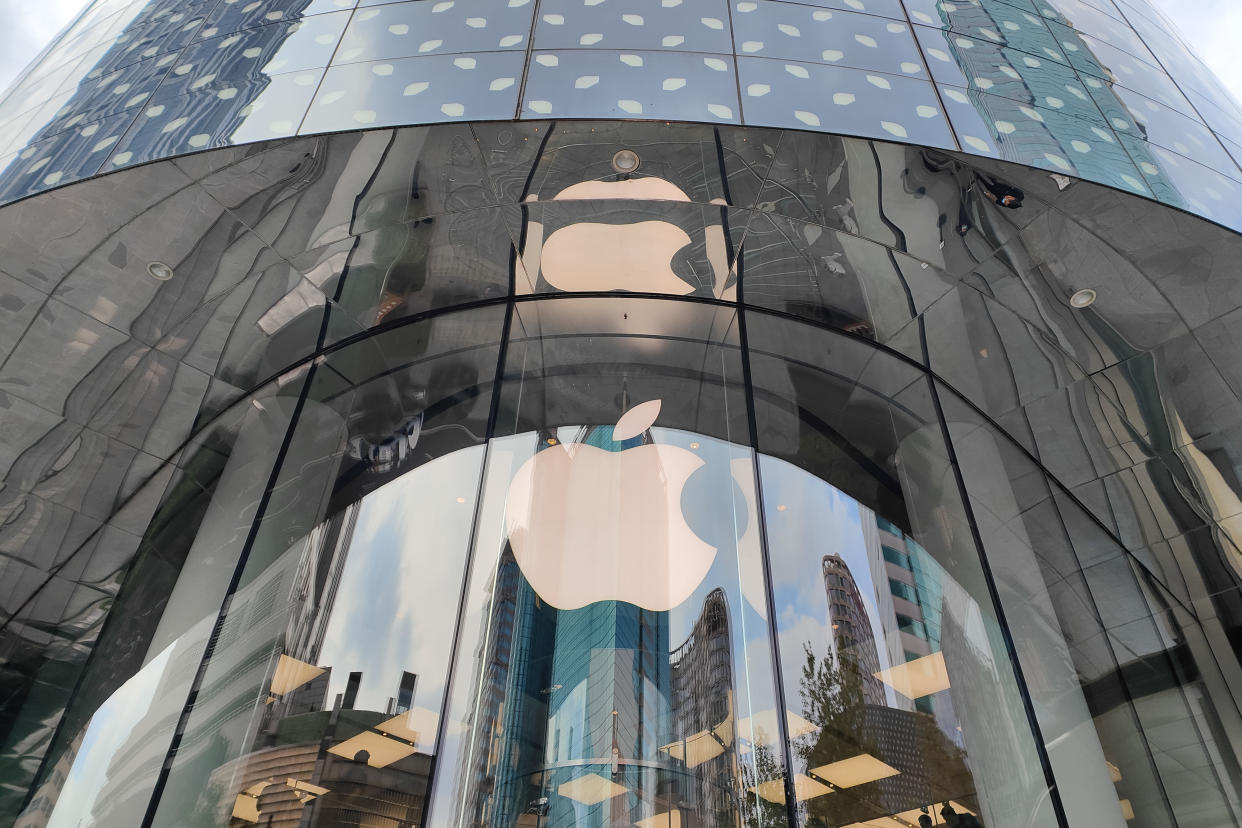 SHANGHAI, CHINA - AUGUST 29, 2022 - An Apple store is seen in Shanghai, China, on Aug 29, 2022. Apple has announced a 