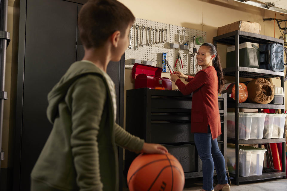 Garage organization from Canadian Tire