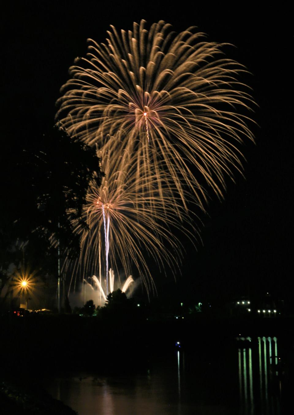 Fireworks capped the night of celebration at Fort Campbell on July 4 in 2019.