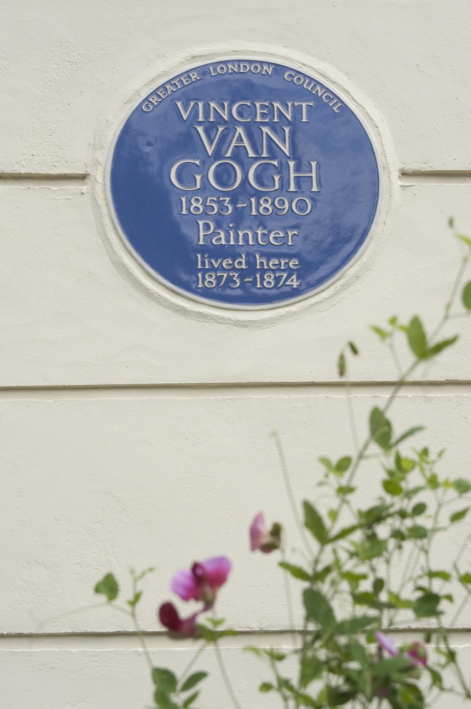 The London home of Vincent van Gogh, where the Dutchman lived a few years before becoming an artist. The home is located on 87 Hackford Road.