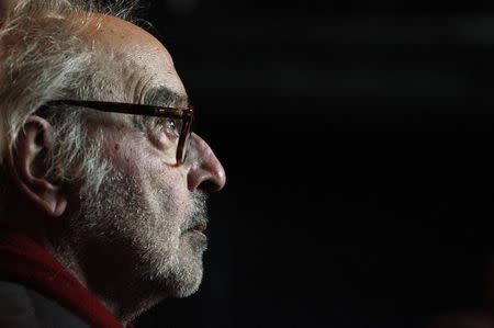 French-Swiss film director Jean-Luc Godard attends the 2010 Swiss Federal "Grand Prix Design" award ceremony in Zurich, November 30, 2010. REUTERS/Christian Hartmann