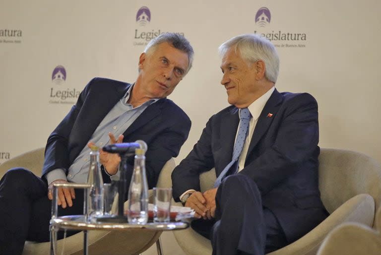 Macri y Piñera en el encuentro del Grupo Libertad y Democracia