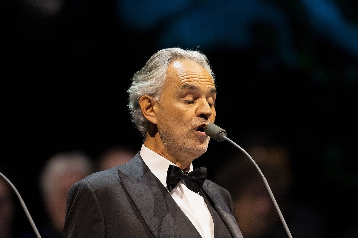 Andrea Bocelli at The O2  (Suzan Moore / PA)