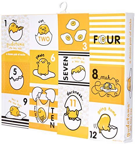 Gudetama 12 Days of Advent Socks