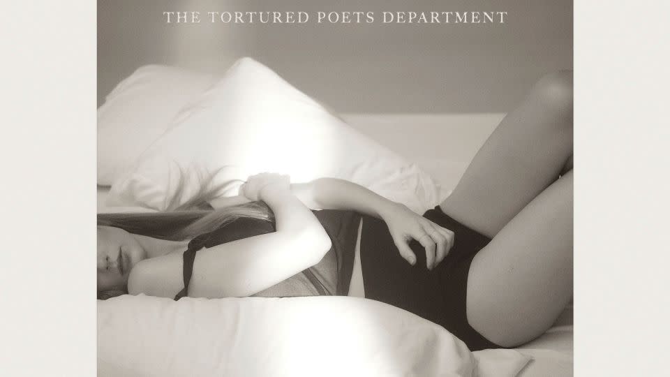 The cover of Taylor Swift's 'The Tortured Poets Department' double album released Friday. - Republic Records/AP