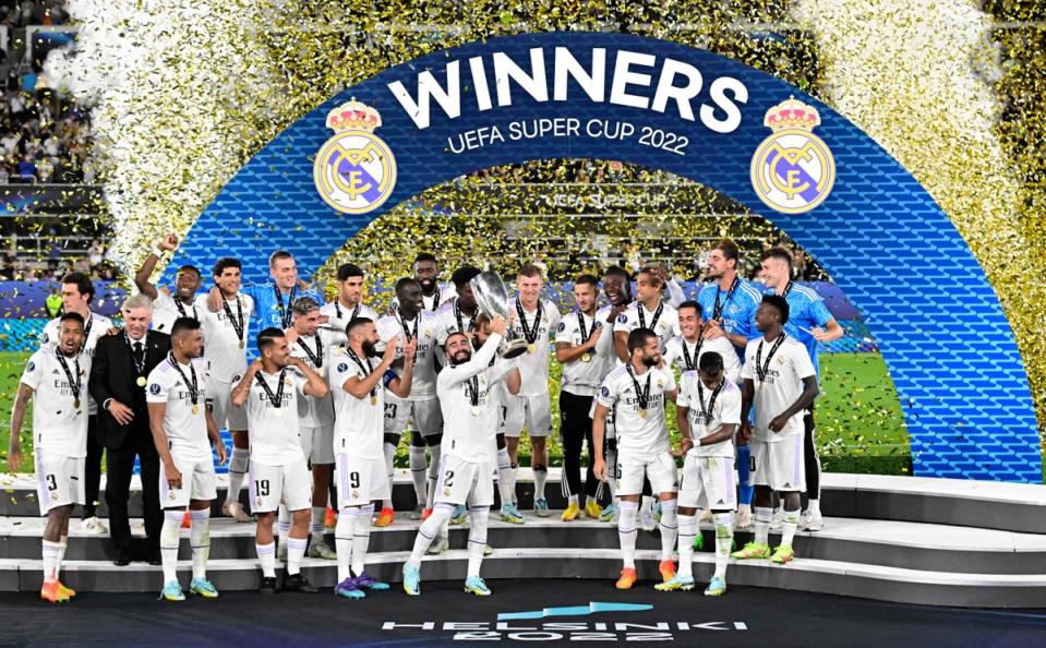 Talks have taken place about a four-team Super Cup being played in America (AFP via Getty Images)