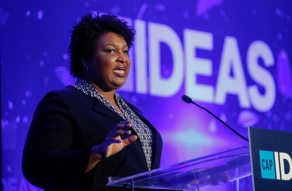 Stacey Abrams, the highest-profile Democrat in Georgia, is calling on Matt Lieberman to drop out of the state&rsquo;s special election for Senate.  (Photo: Kevin Lamarque/Reuters)