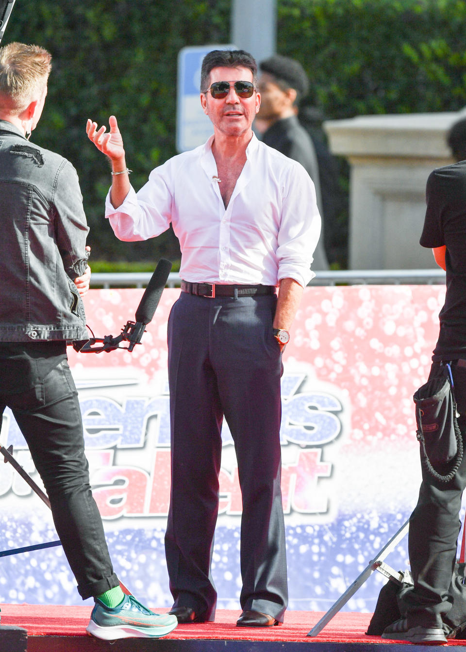 Simon Cowell is seen on March 04, 2020 in Los Angeles, California.  (