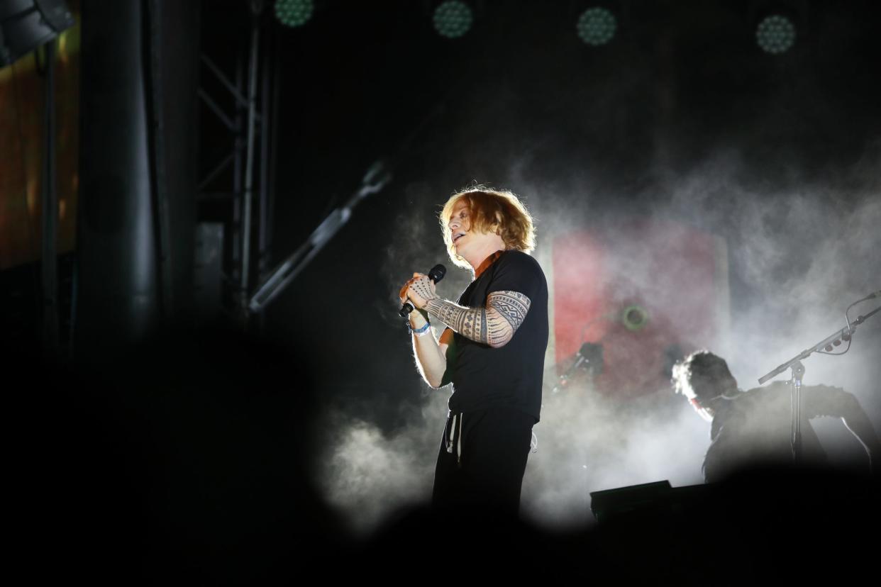 Danny Elfman performs at the Coachella Valley Music and Arts Festival in Indio, Calif., on Saturday, April 23, 2022.