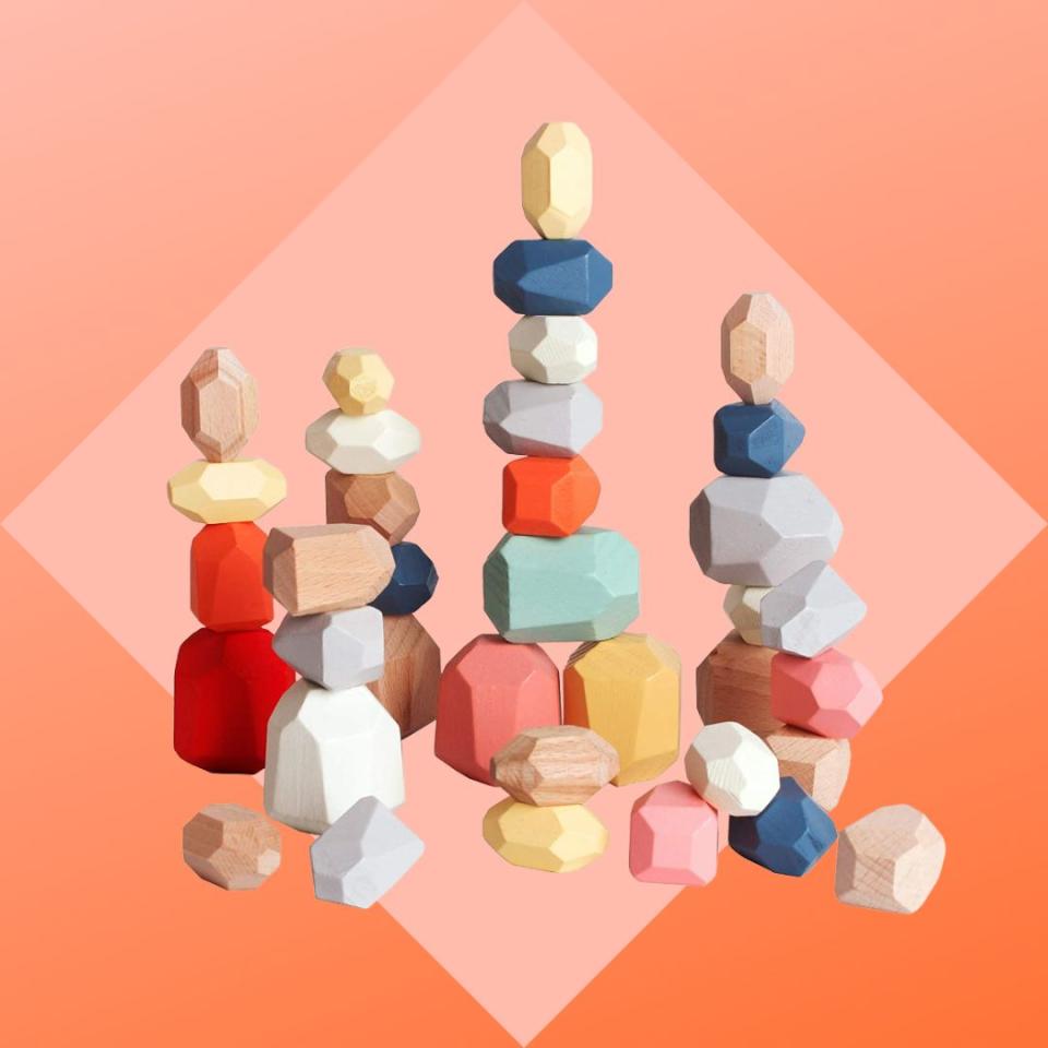 Not only are these untraditional blocks aesthetically pleasing, but they're cut in different sizes, colors and weights to make an everyday stacking game more challenging. The set helps develop fine-motor and problem-solving skills while kids have fun creating worlds.You can buy the sorting and balancing stones from Amazon for around $18. 