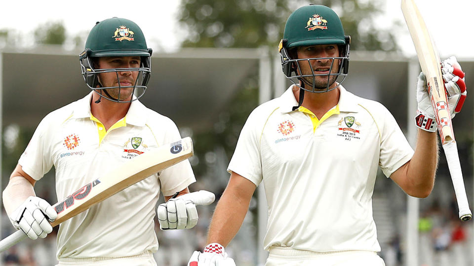 Travis Head and Joe Burns have scored Australia’s first centuries of the summer. Pic: Getty