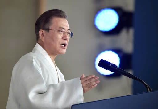 South Korean President Moon Jae-in outlined his desire for unification during a speech on Thursday