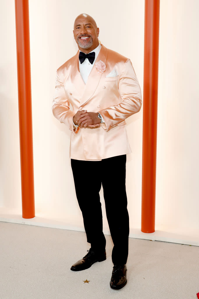 Dwayne Johnson at the 95th Annual Academy Awards on March 12 in Los Angeles.