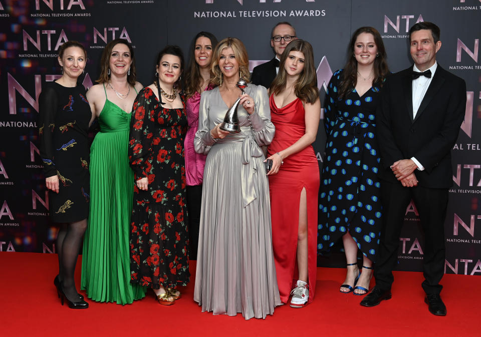 Kate Garraway and Darcey Draper in the press room after winning the Authored Documentary award for Kate Garraway: Caring for Derek at the 2022 National Television Awards, Wembley Arena. Credit: Doug Peters/EMPICS