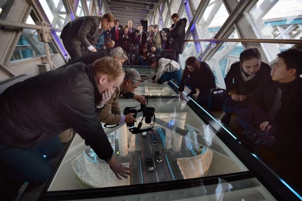 Tower Bridge glass floor unveiled