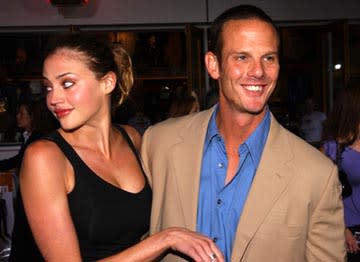 Estella Warren and Peter Berg at the LA premiere of Universal's The Rundown