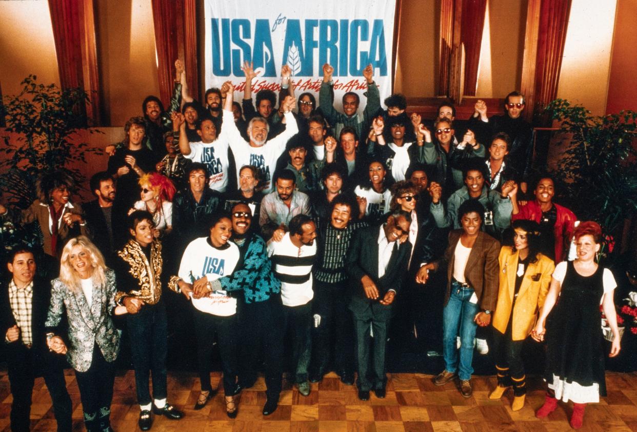 An all-star group of music luminaries got together for the USA for Africa song "We Are the World," the subject of the Netflix documentary "The Greatest Night in Pop."