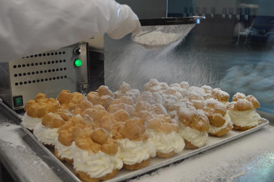 About 400,000 cream puffs are typically made and sold during the Wisconsin State Fair.