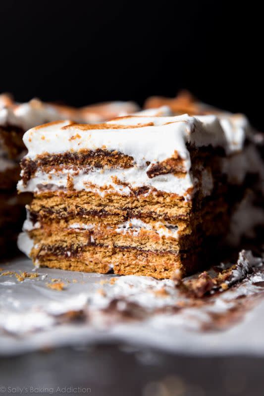 Get the No-Bake S'mores Cake recipe from Sally's Baking Addiction