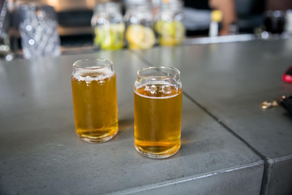 The Brill Line at The Churchill offered samples of McFate Fateful IPA, Modern Times Orderville IPA, and Helton Pilsner  during Urban Ale Trail on Saturday, September 15, 2018.