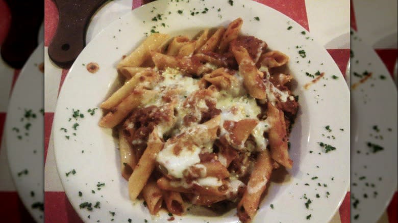 The Spaghetti Warehouse baked ziti