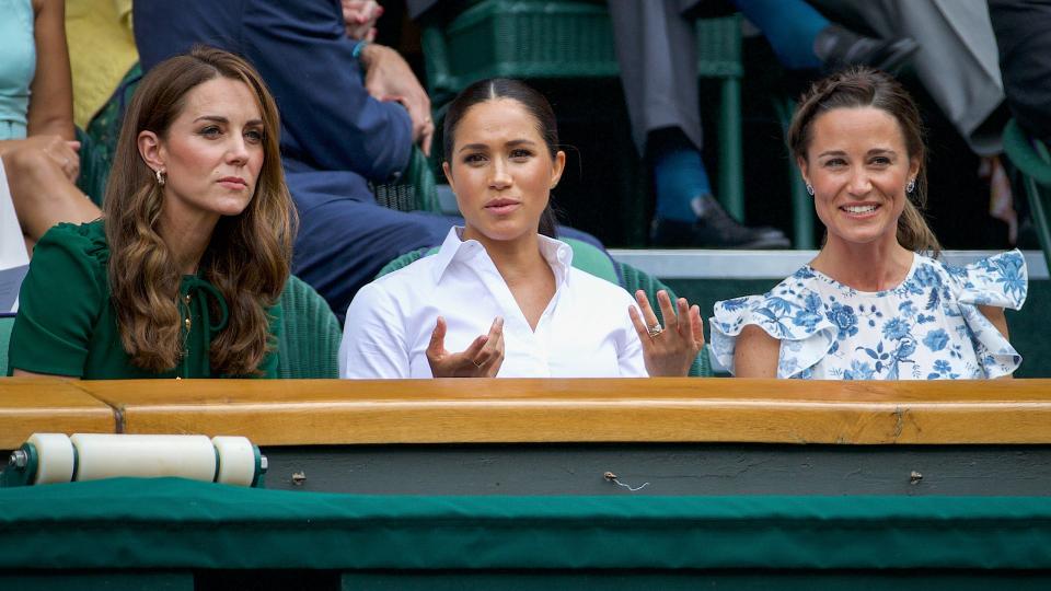 Something has baffled Meghan and the Middleton sisters