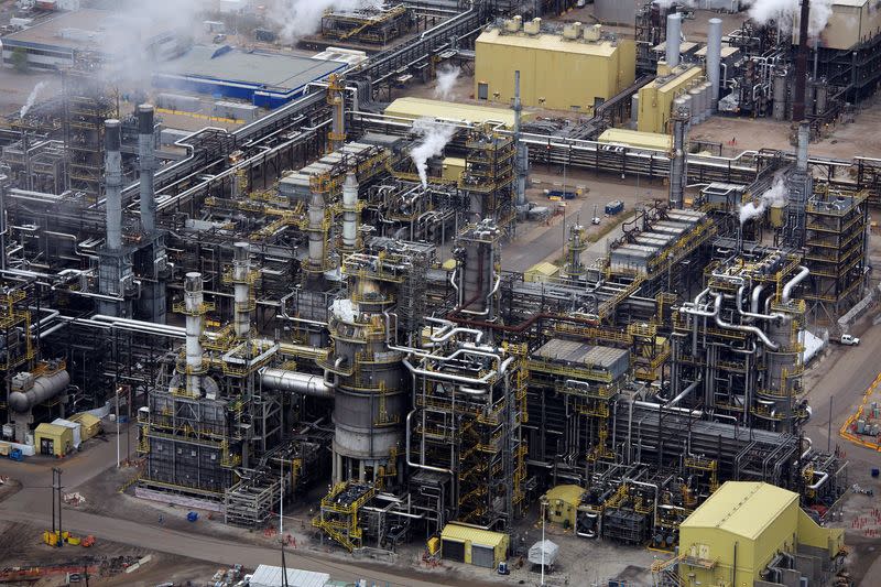 FILE PHOTO: The processing facility at an oil sands operations near Fort McMurray.