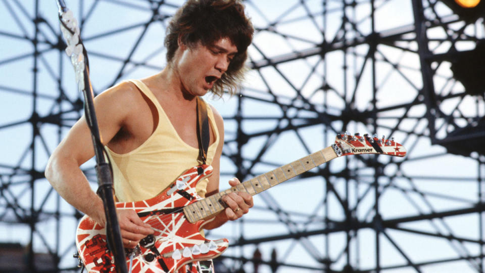 Eddie Van Halen performs live