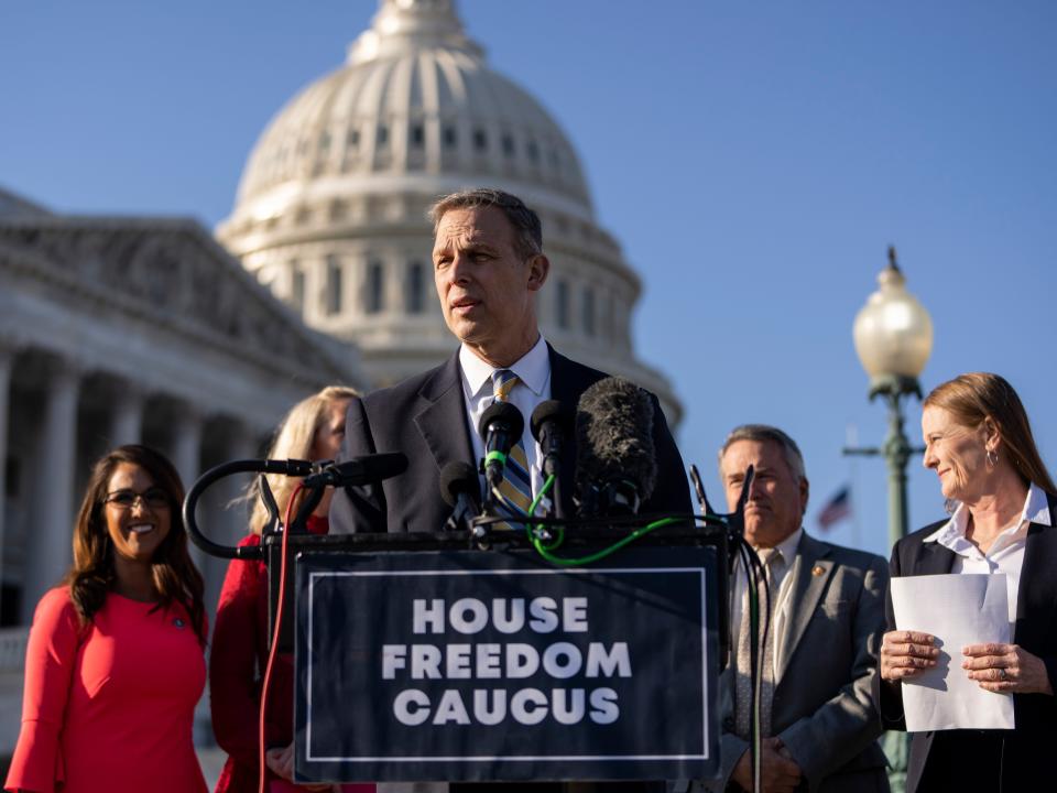 House Freedom Caucus Holds News Conference On Biden Administration's Performance