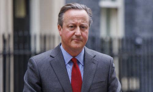 Back in the hot seat: Lord David Cameron